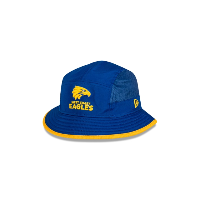 AFL West Coast Eagles 2021 On Field Sport (KLY6124) - Blue New Era Bucket Hats